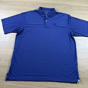 Peter Millar Seaside Shirt Men XL Golf Polo Valero  Logo Blue Stretch Soft